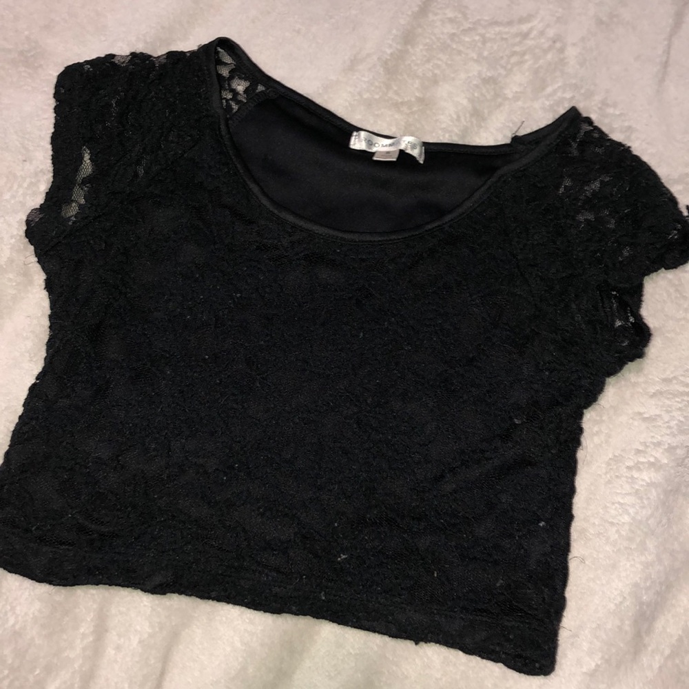 Black crop top